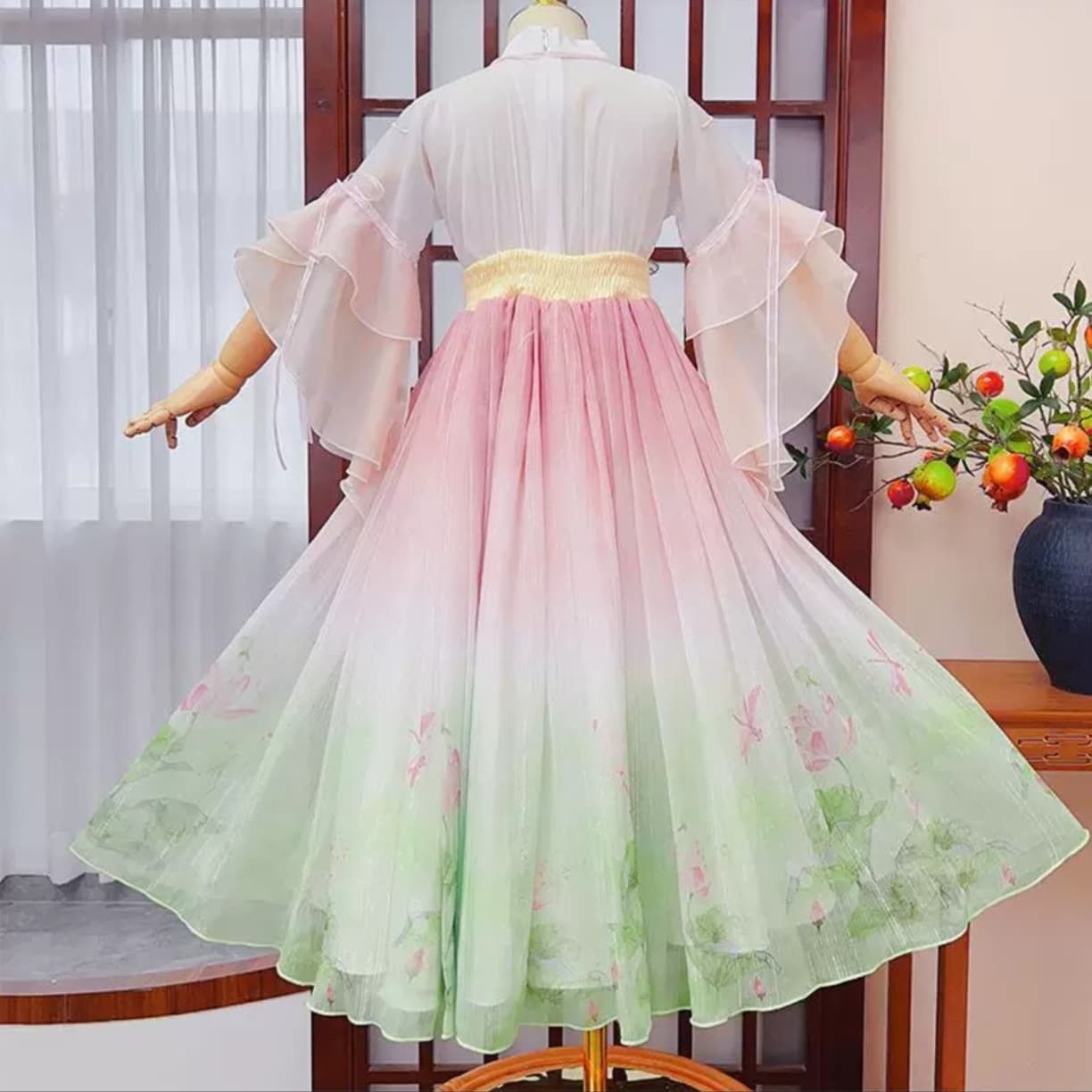 Fairy Fairy (Green) Kids Hanfu Dress thumbnail 5