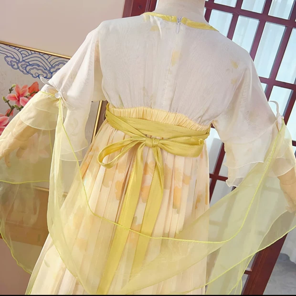 Osmanthus Fairy (Yellow) Kids Hanfu Dress thumbnail 5