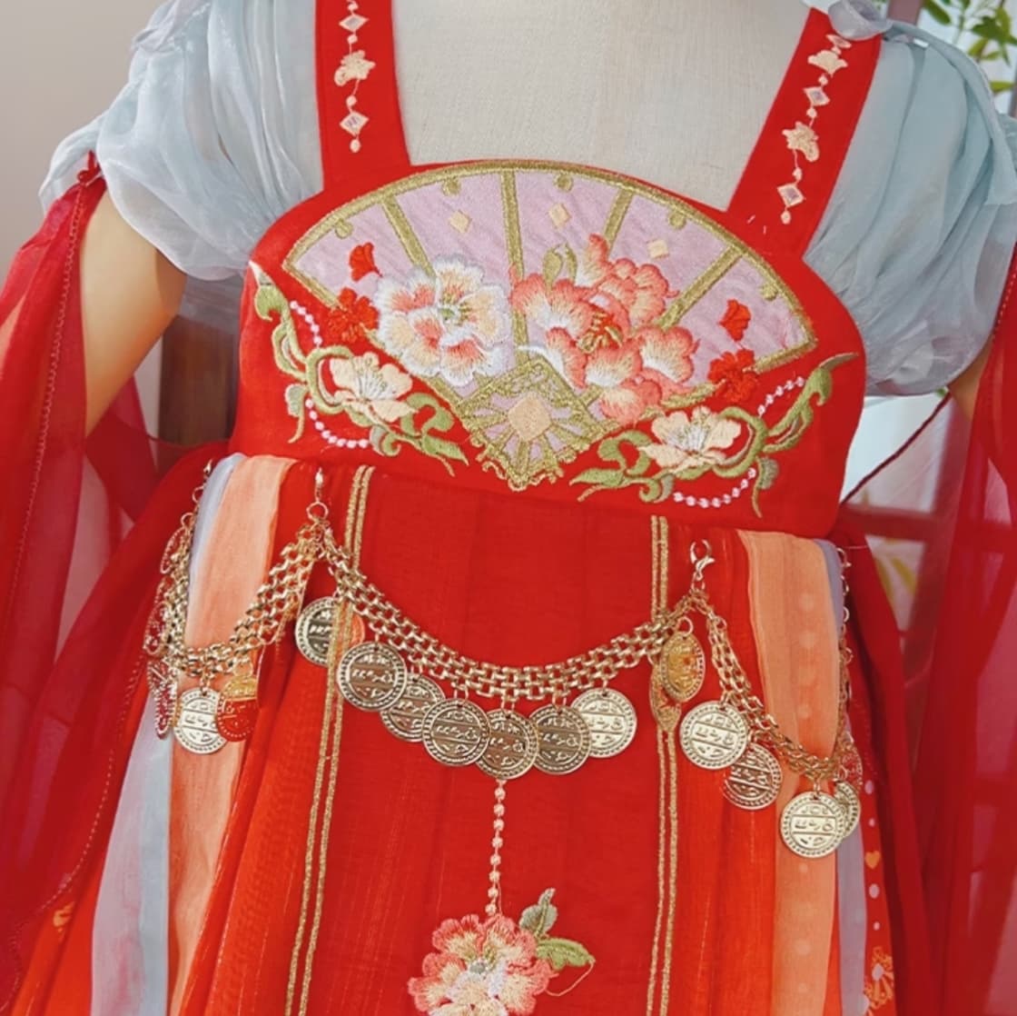 The Wizard of Oz (Red) Kids Hanfu Dress thumbnail 3