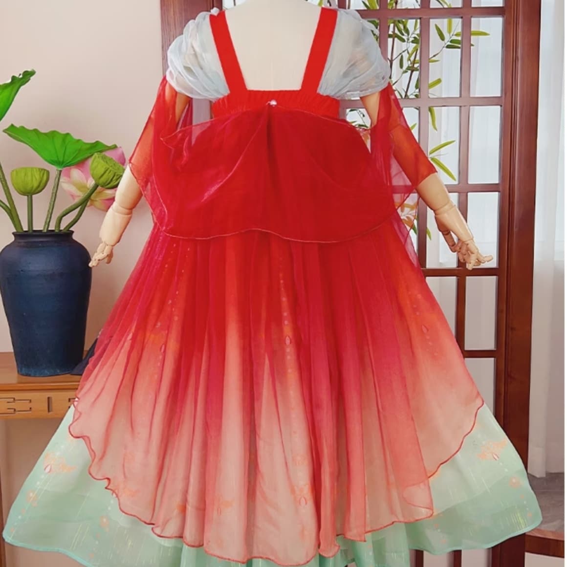 The Wizard of Oz (Red) Kids Hanfu Dress thumbnail 5