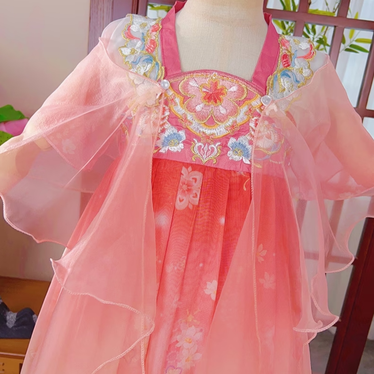 Flower Fairy (Pink) Kids Hanfu Dress thumbnail 3