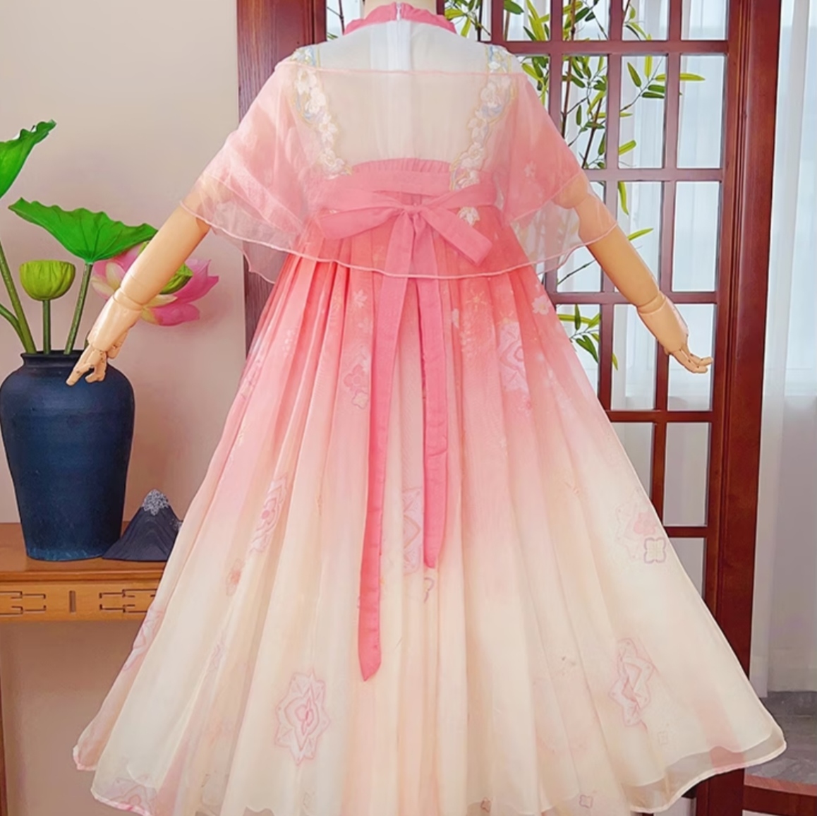 Flower Fairy (Pink) Kids Hanfu Dress thumbnail 5