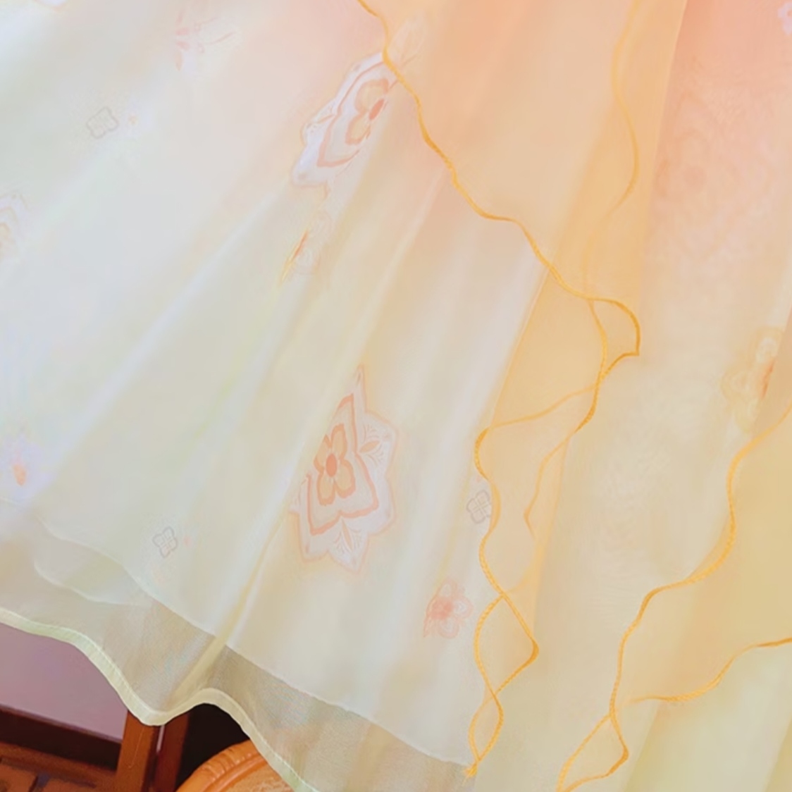 Flower Fairy (Yellow) Kids Hanfu Dress thumbnail 4