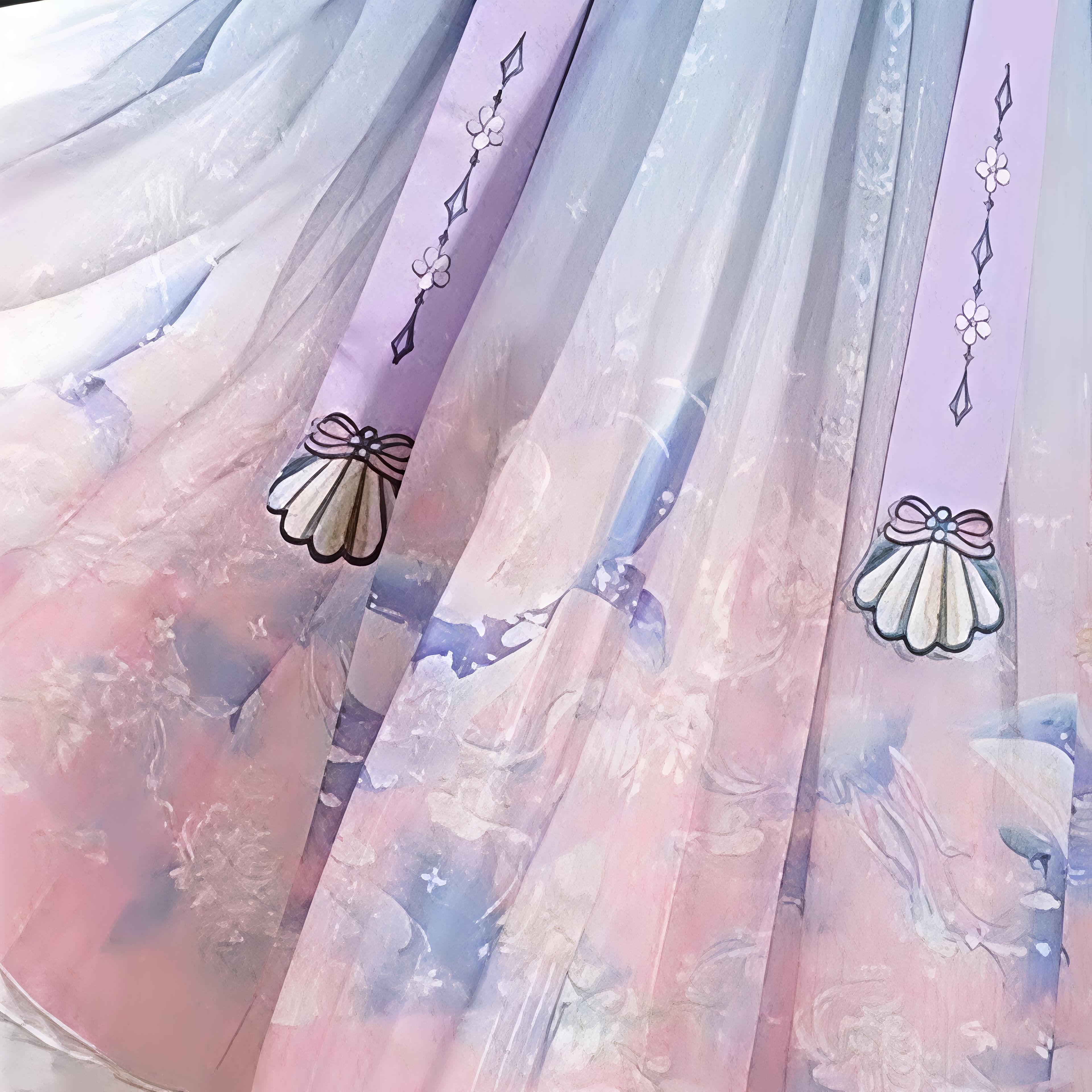 Butterfly Love Flower (Purple) Kids Hanfu Dress thumbnail 4