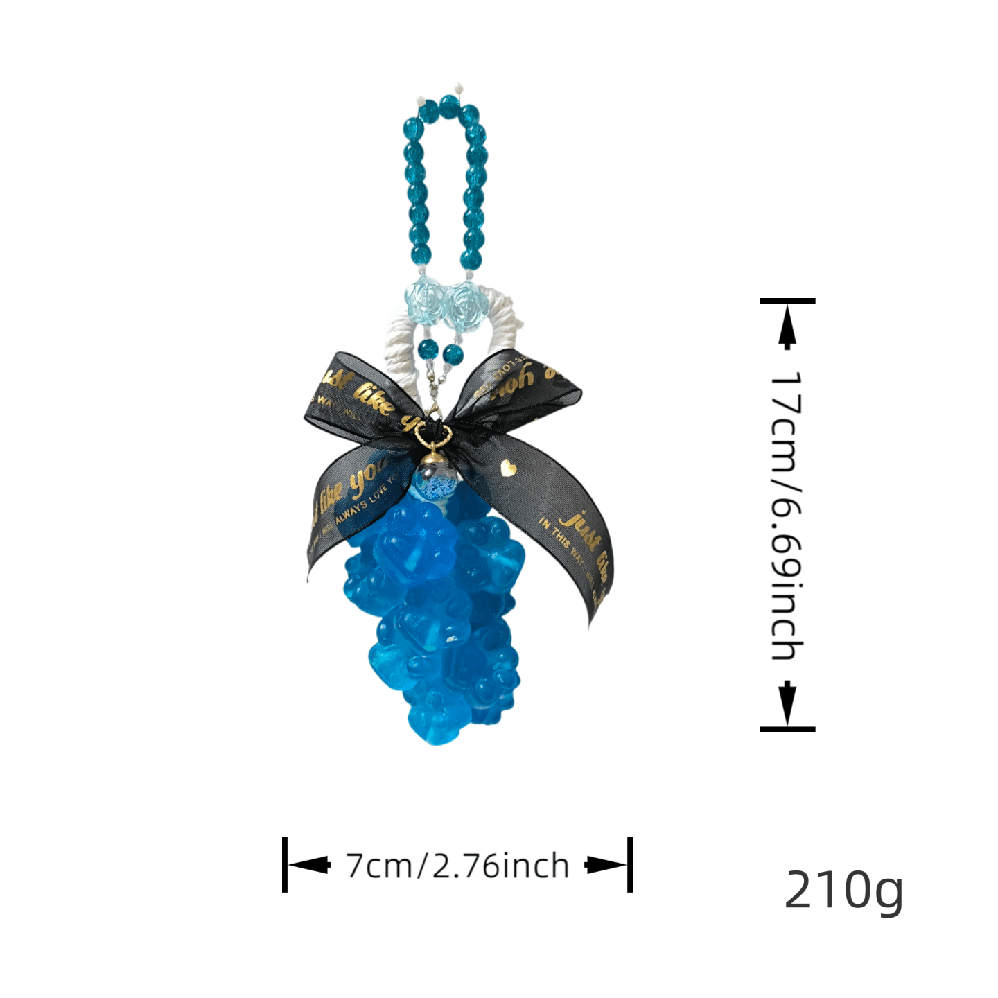 Ocean Blue Crystal Hanging Soap thumbnail 4