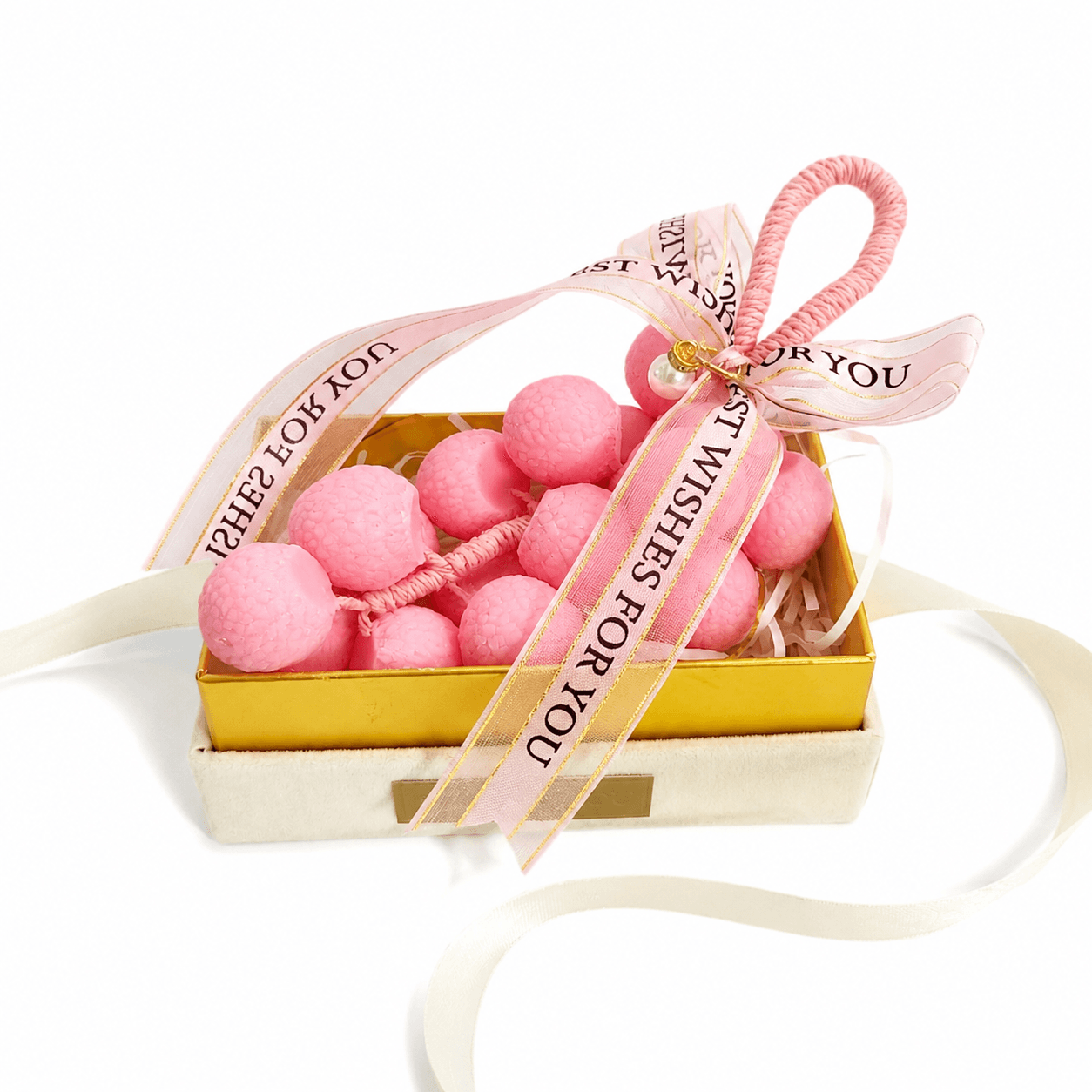 Pink Lychee Cluster Artisan Soap thumbnail 3