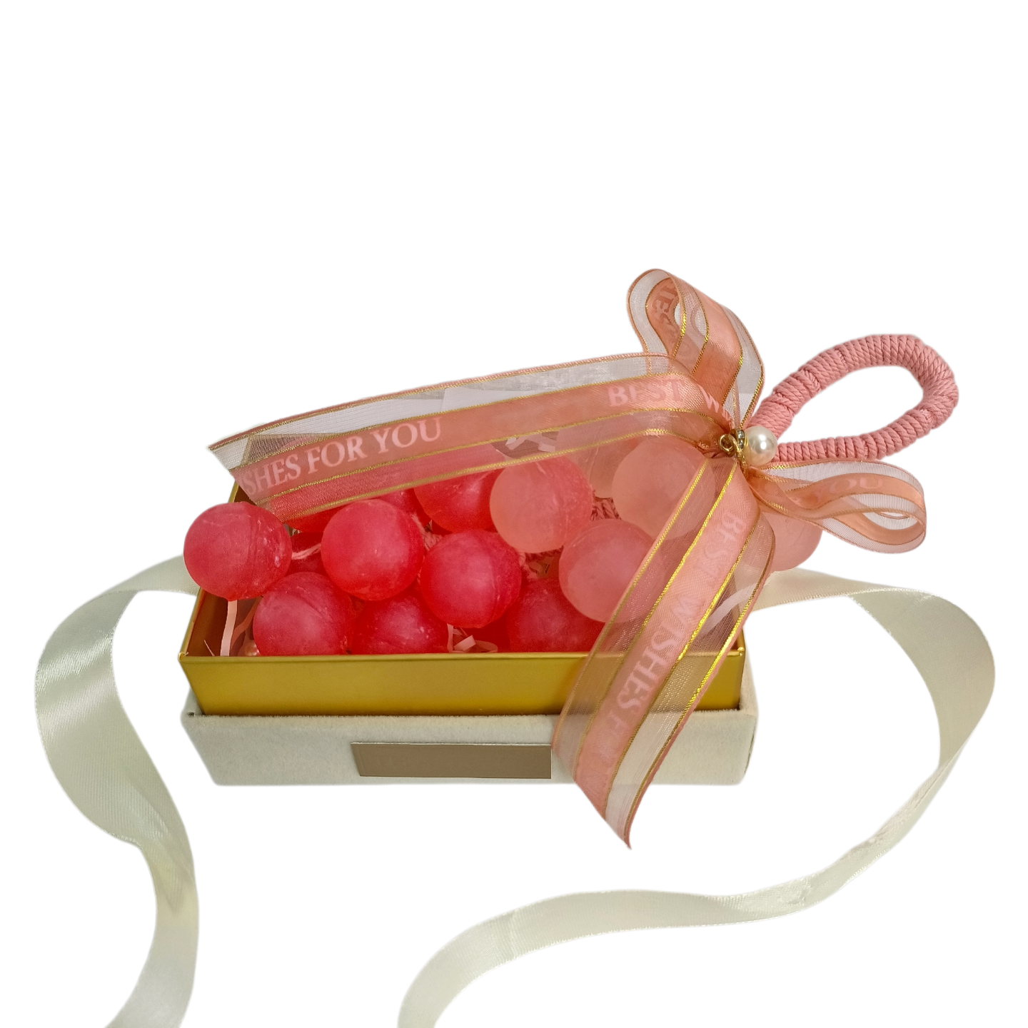Gradient Pink Grape Cluster Artisan Soap thumbnail 3