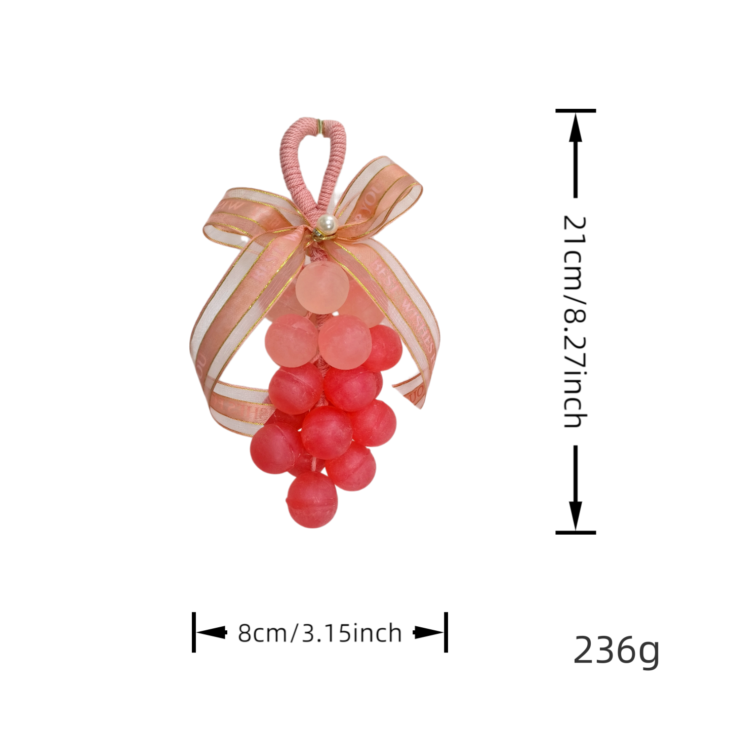 Gradient Pink Grape Cluster Artisan Soap thumbnail 4